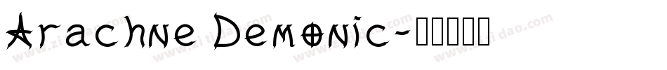 Arachne Demonic字体转换